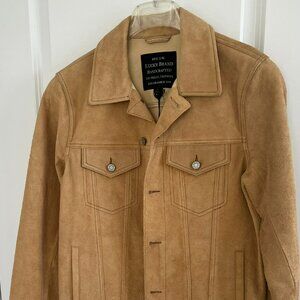 Lucky Brand 100% Suede trucker Jacket. NWT never worn size medium.  very nice